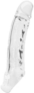 Kings 8 inch jumbo silicone transparent sleeve condom Condom