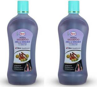 Ayur Herbal Shampoo Amla & Shikakai With Reetha (500 ml)x2