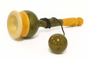 Smartcraft Cup ad Ball Wooden Toy, Catch It Cup & Ball Game Set for Kids Made in India Decorative Showpiece  -  7 cm