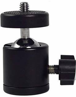 Hiffin Swivel Mini Ball Head 1/4" Screw 360 Degree Aluminum Alloy Body Rotating Swivel Mini Tripod Ball Head with 1/4" Screw Thread Base Mount for Lighter DSLR Camera Camcorder Tripod Ball Head