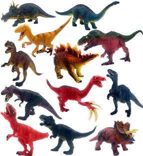 Wishkart Big Size 12 pieces Jurasic Dinosaurs Collection Learning & Educational Jurassic Sickle Dragon Model Simulation Toy