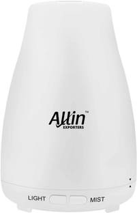 Allin Exporters Ultrasonic Aroma Diffuser and Humidifier 2 In 1 Cool Mist Oil Spray Aroma Diffuser LED Ultrasonic Humidifier
