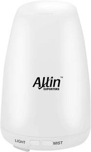 Allin Exporters DT-1509GS Electric Aroma Diffuser & Ultrasonic Humidifier Cool Mist BPA Free with 6 Colorful LED Light Automatic Spray Aroma Diffuser LED Ultrasonic Humidifier