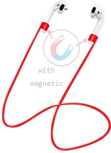 CellFAther Speaker Case Cover for Magnetic Adsorption Sport Silicone Anti-Lost Earphone Strap for Apple AirPods