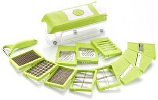 Shreeji Sales 12 in 1 multipurpose stainless steel blades food vegetable & fruit chopper cutter slicer grater Vegetable & Fruit Grater & Slicer