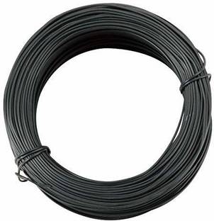Jaravik PVC Coated Cloth Drying Black Wire Black (Length: 20 m, Diameter: 2 mm) Plastic Clothesline
