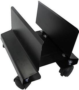 GALAXY ENTERPRISE Galaxy Heavy Duty Metal Black CPU Stand/CPU Trolley with Castor CPU Holder