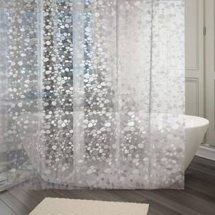 KUBER INDUSTRIES 210 cm (7 ft) PVC Transparent Door Curtain Single Curtain
