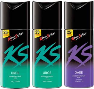 Kamasutra KS-11 DEO UUD 3 COMBO 150ML Deodorant Spray  -  For Men & Women