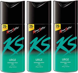 Kamasutra KS-03 DEO UUU 3 COMBO 150ML Deodorant Spray  -  For Men & Women