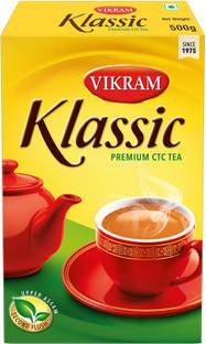 Vikram Klassic Premium CTC Leaf Tea 500 Gram Pack Tea Box
