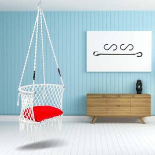 Curio Centre Premium C Shape Swing Jhula for Home, Swings for Balcony, Swing for Adults Polyester Large Swing