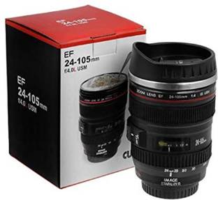 Easydex Camera Lense Coffee Stainless Steel Coffee Mug