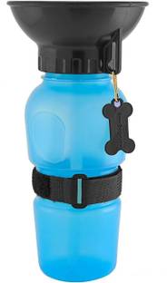 FosCadit Water Bottle for Pets Dog Portable Aqua Dog Travel Bowl 20-oz Dog Bottle Auto Dog Mug Round Plastic Pet Bowl & Bottle