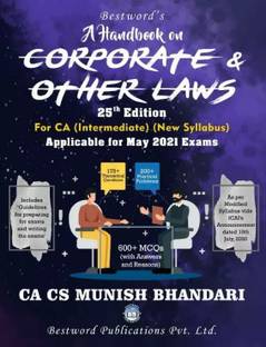 CA Inter A Handbook On Corporate And Other Laws New Syllabus By Munish Bhandari Applicable For May 2021 Exam