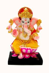 Green Value god ganesh murti,ganesha murti,ganesh idol,ganesha idol,ganesha statue,ganapathy Decorative Showpiece  -  17 cm