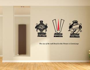 PEACOCKRIDE 60 cm Lord Venkateshwara I Lord Balaji I Lord Srinivasa I Wall Decal Self Adhesive Sticker
