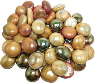 DS Creations Decorative multicolored round glass stone, approx 65 pieces Gravel Unplanted Substrate