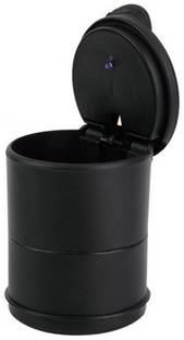 AutoBuzz Black Plastic Ashtray