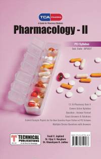 Pharmacology II for B. PHARMACY PCI SYLLABUS - 17 ( SEM V - BP503T)