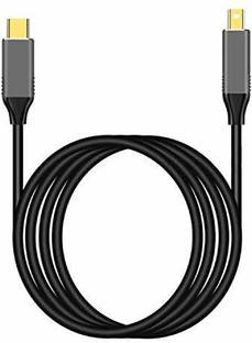 microware USB Type C Cable 1 m USB-C to Mini DisplayPort Adapter Type C Mini DP Male to Male Cable Compatible with Mac-Book 2017,16,15,Dell.