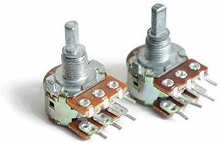 Cam cart 100K ohm A100,B100 Dual Potentiometer, Variable Resistor (Pack of 2) Educational Electronic Hobby Kit