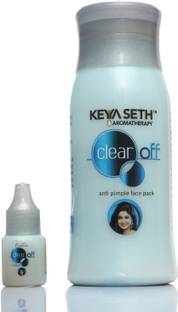 KEYA SETH AROMATHERAPY Clear Off Anti Pimple Face Pack with Herbs Extract-pH Balances, Makes Skin Smooth, Clear and Free of Spots and Marks