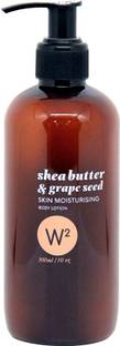 W2 shea butter & grape seed skin moisturising body lotion