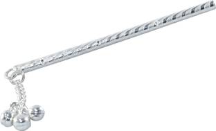 KMJ pure silver flute/bansuri for lord krishna / laddu gopal ji and gifting purpose flute (size : 8 cm) Silver Flute