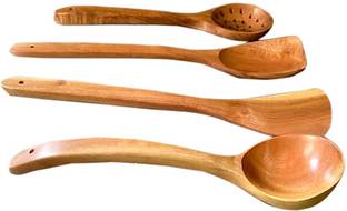 natureCrafts Healthy Neem Cooking Spoon Kitchen Tool Set
