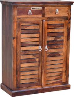 Meera Handicraft Solid Wood Shoe Rack