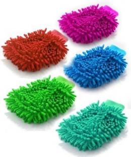 Prapti Fashion Microfiber Vehicle Washing  Hand Glove
