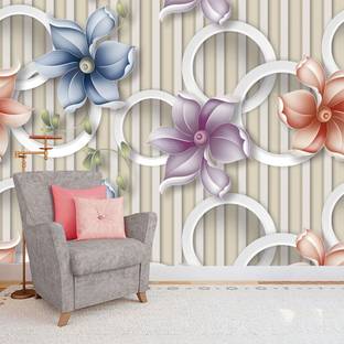 ALL DECORATIVE DESIGN Decorative Multicolor Wallpaper