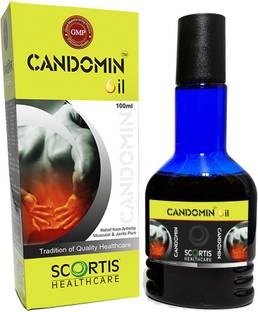 SCORTIS HEALTH CARE Candomin Oil-100ml (Ayurvedic Pain Relief Oil for Body, Back, Knee, Neck, Legs) Liquid
