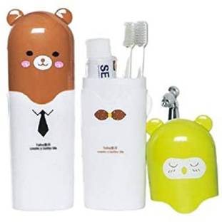 upalabdh Toothbrush Case Cover Toothpaste Holder Travel Camping Picnic Utility Kitchen Tool Set Holder Toothbrush Toothpaste Protect Case Box Plastic Bathroom Set