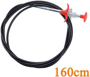 play run Short Size 160 Cm-63 Inches Multi-purpose Plunger Stainless Steel Kitchen Sink Drainage Cleaning Claw | Hair Catching Wire Spring Sink Cleaning Stick Keys and other things grabber from unreachable place Crystal Drain Opener