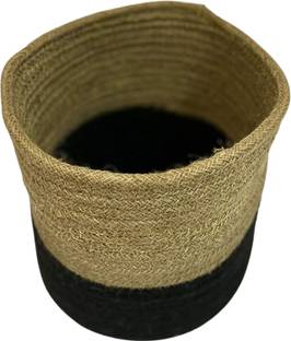 pepme Jute Plant Container - Jute Grow Bag for plants, Handcrafted Plant Container of Jute (Round Large 12 x 12 inch) (Beige) Pack of 1 Plant Container Set