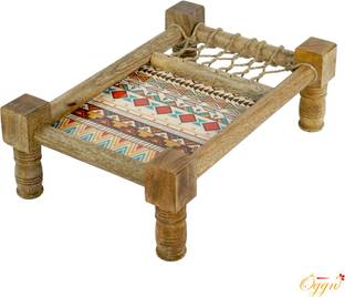 OGGN Mango Wood Charpai For Place To Grocery Product Tray