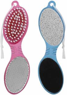 WHITEIBIS Home and Travel Use Foot File/Nail Brush/Pumice Stone/Callus Reducer Pedicure