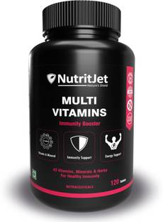 NutritJet Multivitamins With Probiotics For Men & Women (120 Tablets)