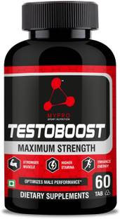 Mypro Sport Nutrition Testosterone Booster Supplement and Boost Men Muscle Growth and Energy - 60 Tablet
