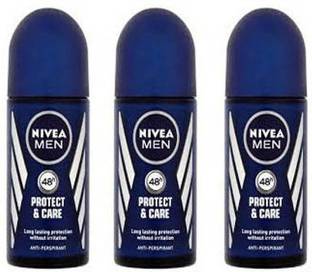 NIVEA Men Protect & Care Roll On (Pack of 2) Deodorant Roll-on  -  For Men