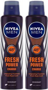 Nivea Men Fresh Power Charge Deodorant Spray  -  For Men