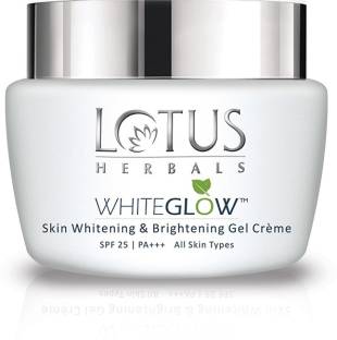 LOTUS HERBALS WhiteGlow Skin Whitening And Brightening Gel, Face Cream with SPF-25, for all skin types