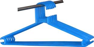 RAFTTAR Set of 6 Cloth set Organizer Space Saving Plastic Multi-Functional Storage Wardrobe Clothes Organizer Hanger for Shirts, Pants, Skirts, T-Shirts Scarf Organizer