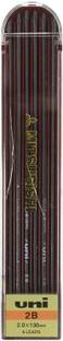 UNI Drop Holder Type Pencil Lead, 2.0mm, 2B (ULN2B) Lead Pointer