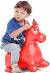 Pump Included Kiddie Play Hopper Ball Unicorn Inflatable Hoppity Hop Bouncy Horse