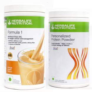 HERBALIFE Formula 1 Nutritional Shake Orange Flavor With Protein Powder 400 Gram Plant-Based Protein