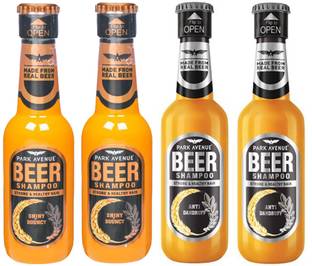 PARK AVENUE ANTI DANDRUFF BEER SHAMPOO 180 ML +SHINY & BOUNCY BEAR SHAMPOO 180 ML