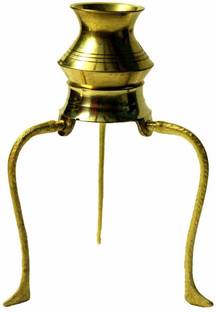 SBBCO Lota for Puja Kalash Lota for Jalabhishek Set of Shivling Brass Kalash